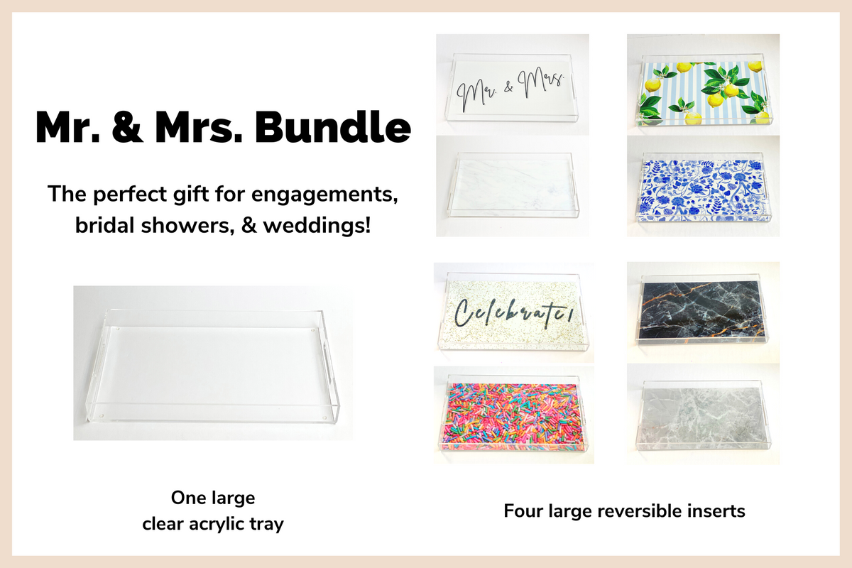 Mr. & Mrs. Acrylic Tray main image 0