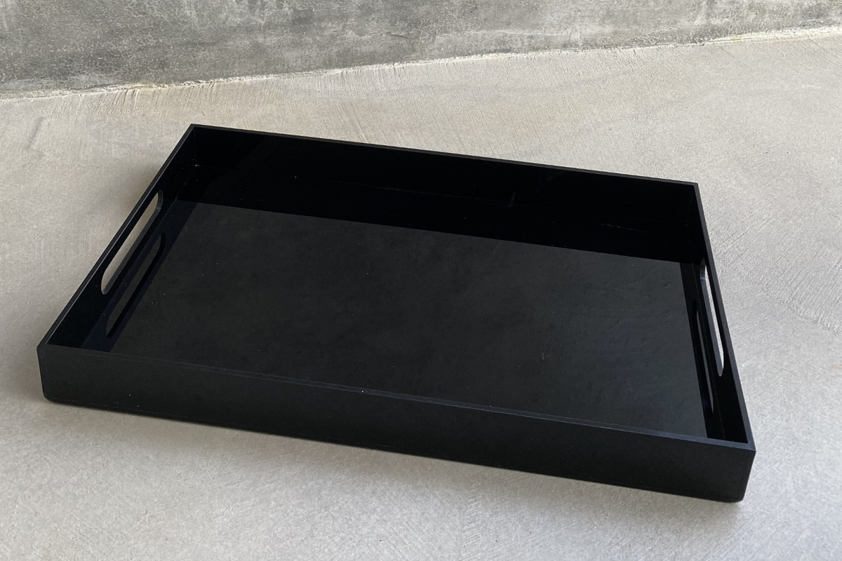 Jack of all Trays Black Acrylic Statement Home