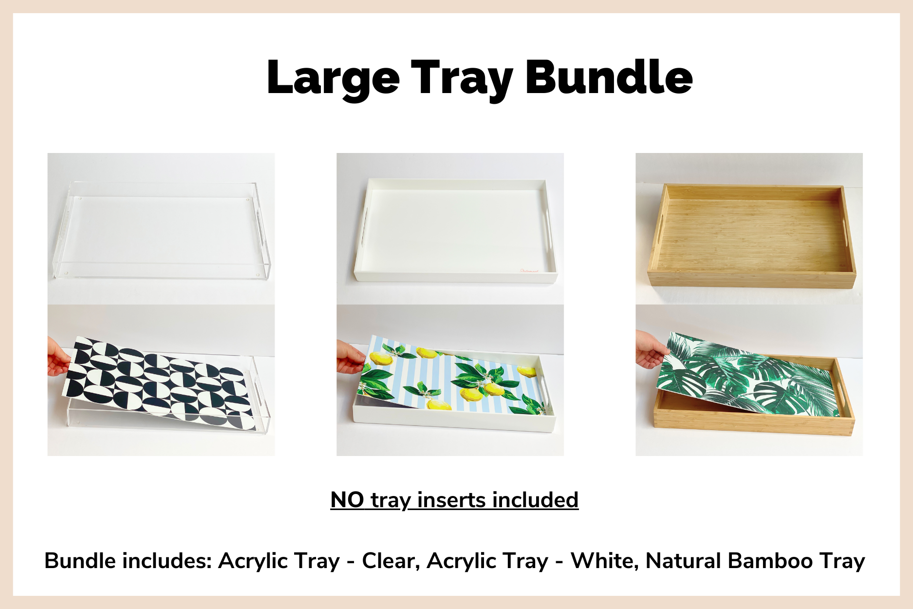 Large Jack of all Trays Bundle (No Inserts Included)