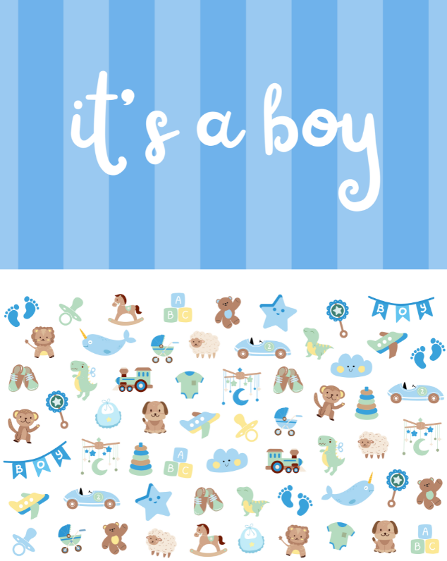 It's a Boy Reversible Insert