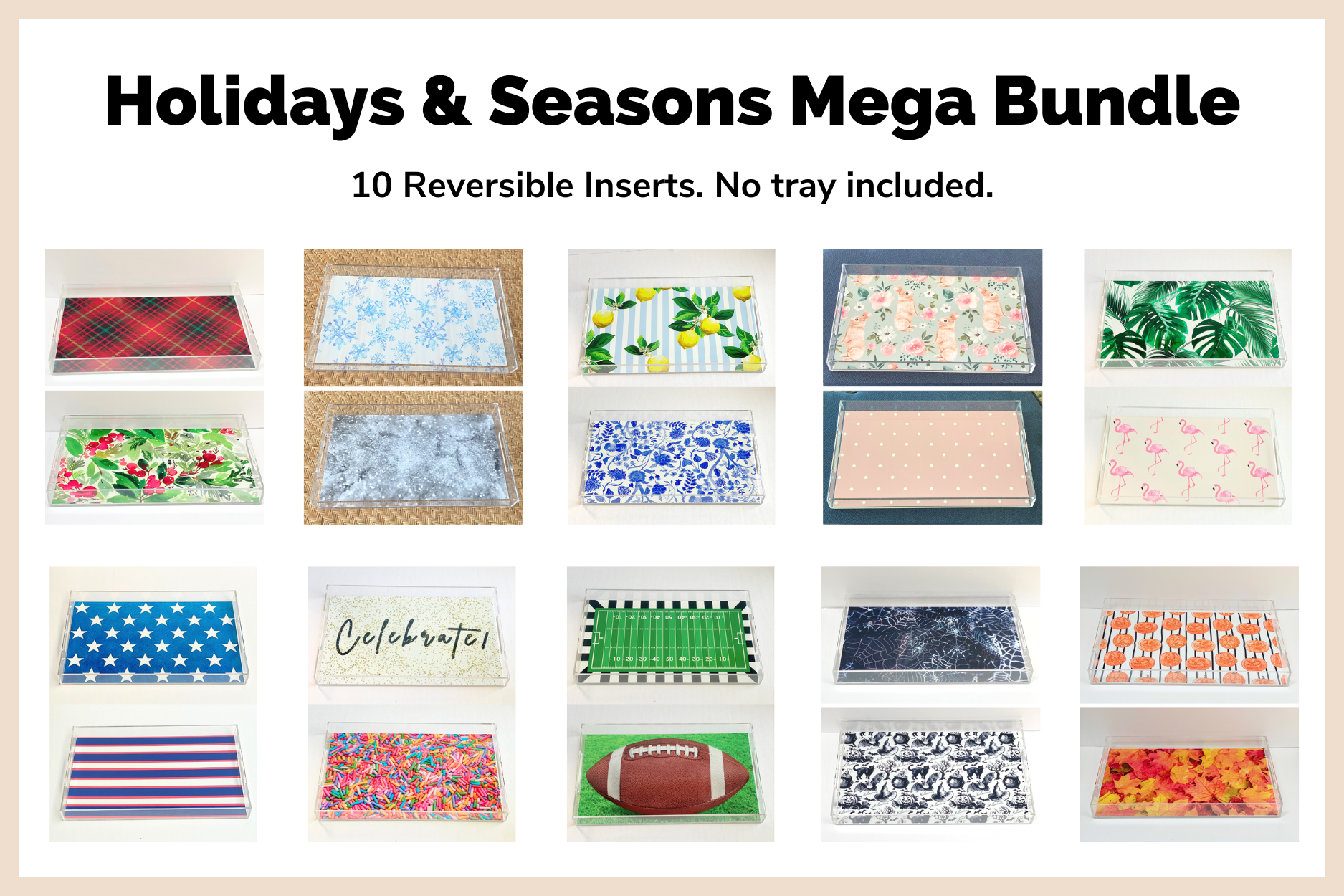 Holidays & Seasons Mega Insert Bundle (No Tray Included)