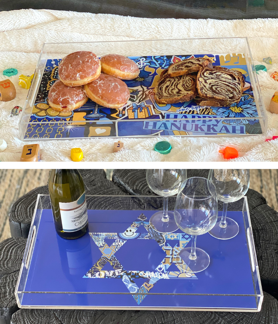 Happy Hanukkah Reversible Insert